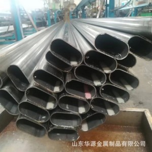 加工定制Q345B椭圆管 平椭圆钢管灯杆立柱冷拔钢管交货快一支起订